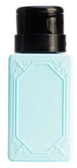 Помпа дозатор для рідин (квадратна велика) 200мл (блакитна)